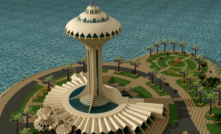 برج المياه بالخبر من اشهر معالم سياحية في الخبر