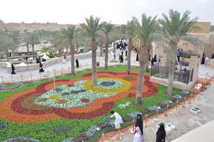 حديقة الزهور بالرياض 