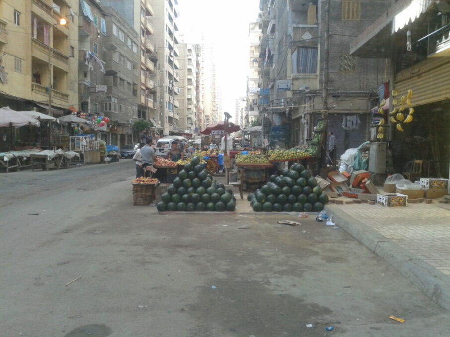 الشوارع في منطقة سيدي بشر