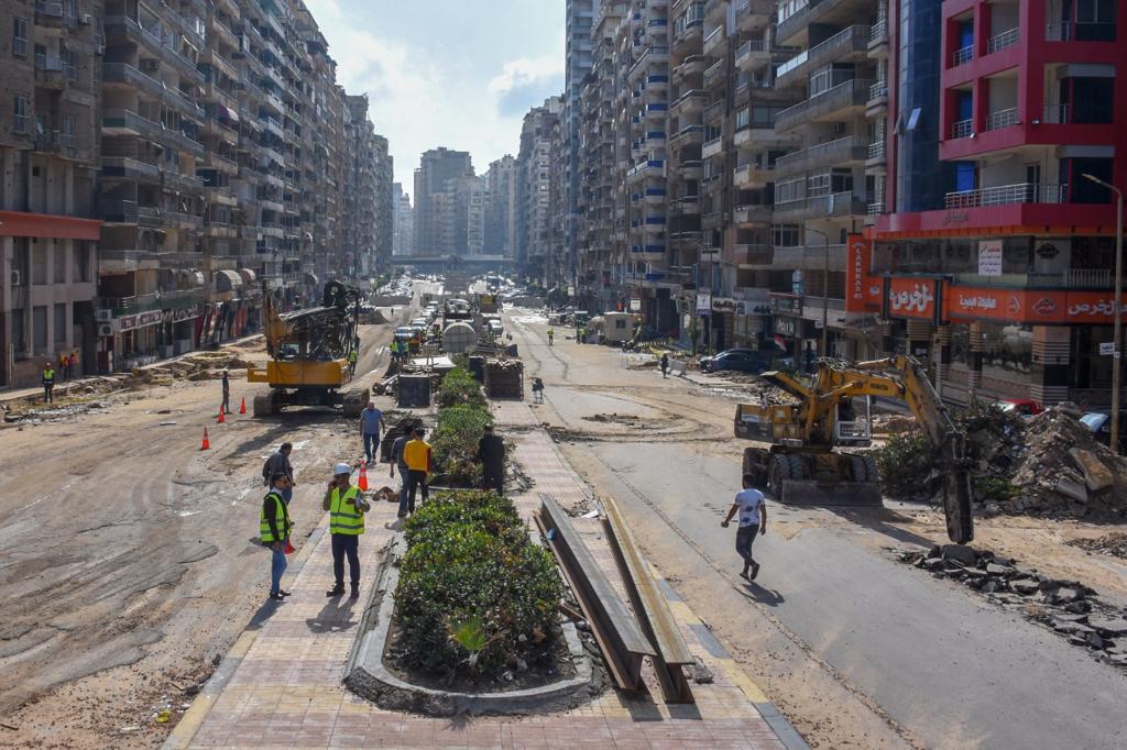 الشوارع في منطقة سيدي بشر
