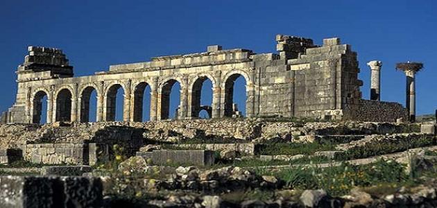 مدينة وليلي الأثرية المغرب
